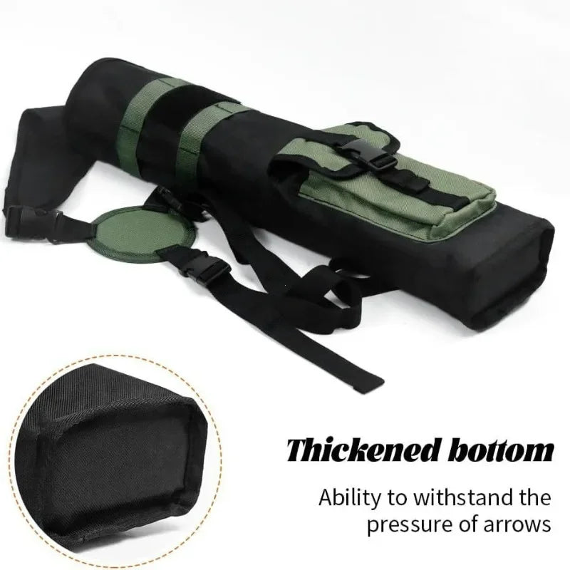 Archery Quiver for There-point Formula, Multifunctional Archery Quiver with Adjustable Strap and Pockets , Tactical Arrow Holder