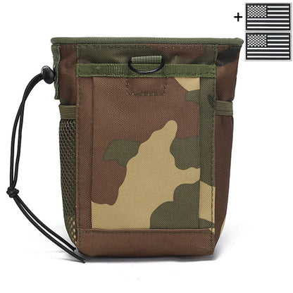 Multi functional storage bag MOLLE waist bag outdoor EDC practical drawstring storage bag, fabric wear-resistant and durable