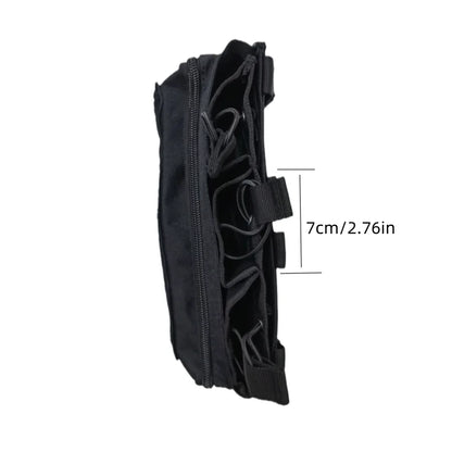 Outdoor Tactical MOLLE Camo Nylon Open Top Triple Magazine Pouch for Airsoft Paintball Shooting Hunting