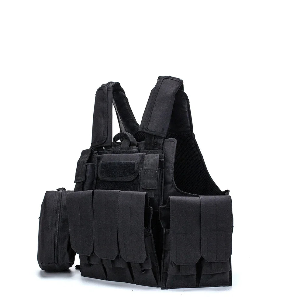 Tactical Vest CS Wargame Airsoft Paintball MOLLE CIRAS Combat Vest CIRAS Tactical Vest With Triple Magazine Pouch Accessories