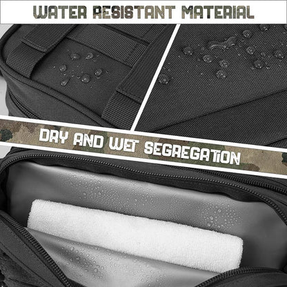 1000D Tactical Toiletry Bag Molle EDC Organizer Pouch Utility Men Large Capacity Travel Storage Case for Outdoor Hunting Camping