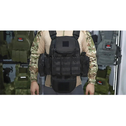 YAKEDA Multifunctional Modular Tactical Vest With Adjustable And Detachable Shoulder Straps, Suitable for Outdoor Sports
