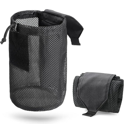 Tactical Molle Dump Pouch Outdoor Roll-Up Drawstring Magazine Utility Folding Waist Bag Mesh Foldable Sport Hunting EDC Pocket