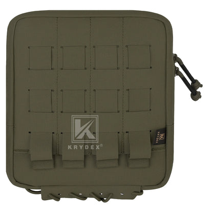 KRYDEX Tactical 7x8 Inch Admin Pouch MOLLE Utility Tool Pouch Modular Medic Bag for Vest Chest Rig Camping Outdoor Accessories