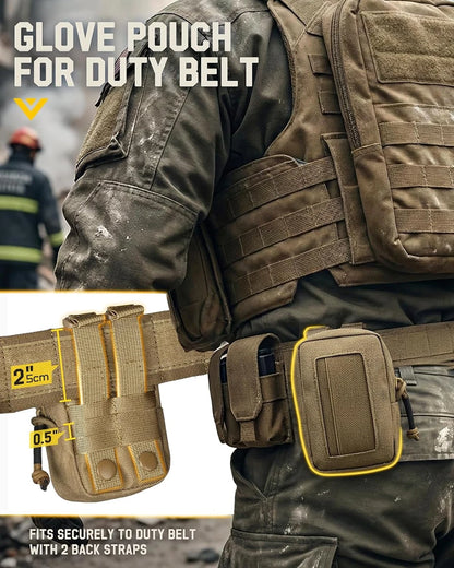 Disposable Glove Pouch Nylon Duty Belt Gloves Holder Outdoor Waist Belt Vest Accessory Pouch Tactical Hunting Bags Accessories