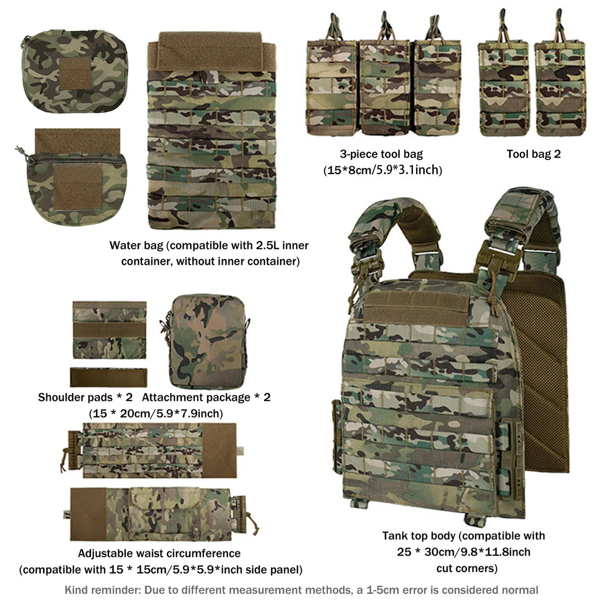 Quick-release training vest molle multifunctional outdoor vest equipment