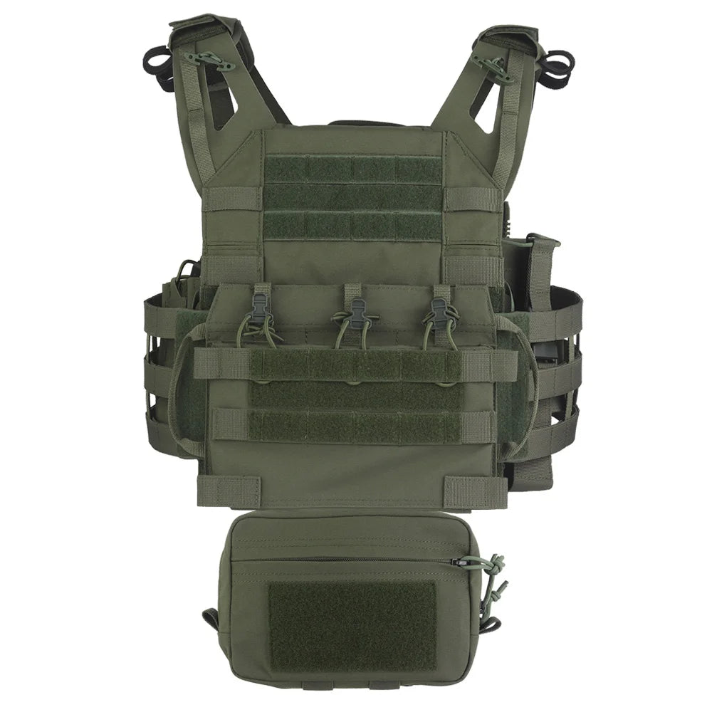 JPC R Series Tactical Vest Plate Carrier Set Modular Quick Release Assault Hunting Combat Airsoft Vest Body Armor MOLLE System