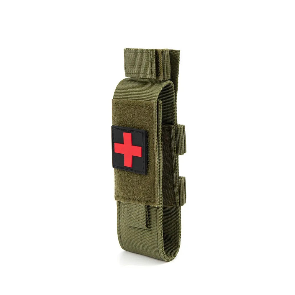 MOLLE Nylon Tourniquet Pouch Holder First Aid Kit EDC Waist Bag Portable Medical Shears Pouch Outdoor Flashlight Knife Holster