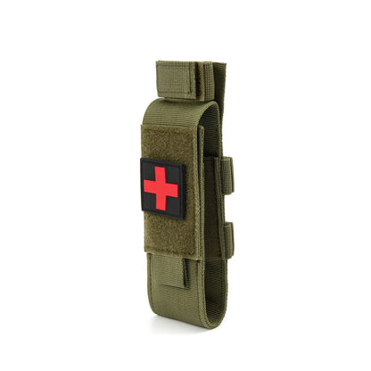 MOLLE Nylon Tourniquet Pouch Holder First Aid Kit EDC Waist Bag Portable Medical Shears Pouch Outdoor Flashlight Knife Holster