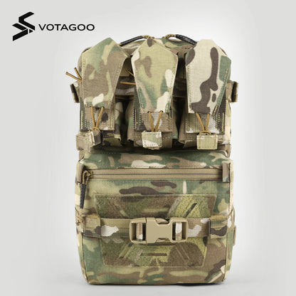 VOTAGOO V5 Tactical Backplate Package Molle Vest Back Panel Carrier for Outdoor Airsoft Hunting Combat Gear