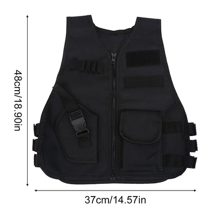 Boys Vest Kid Adjustable Vest Tactic Breathable Children Kids Protective Waistcoat for Outdoor Hunting  Games Tactical Equipment