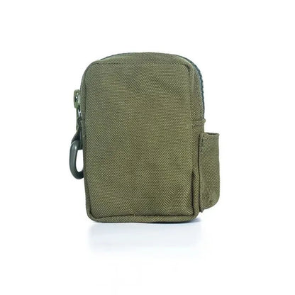 Tactical Bag Outdoor Molle Military Waist Bags, for Men Front Zipper Pocket Quick Access, for Camping Hiking(Black)