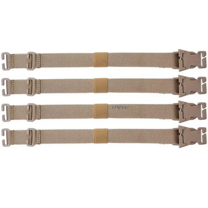 4PCS Tactical Rush Tier System Portable Molle Backpack Straps Fixing Band for Backpack Luggage Camping Hiking Mountaineering