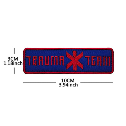 Trauma Team Embroidered Rescue Patches Arasaka Fabric Accessories Patches With Hook&Loop For Jacket Shoulder DIY Sew-on