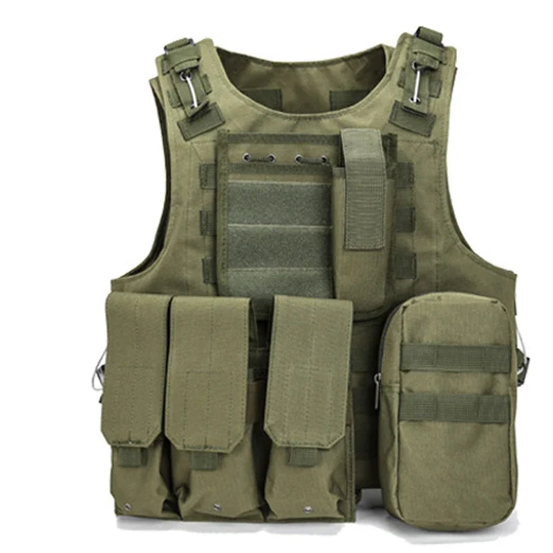 Tactical Vest CS Game Airsoft Assault Molle Vest Equipment Outdoor Clothing Hunting Camouflage Vest Combat Security Waistcoat