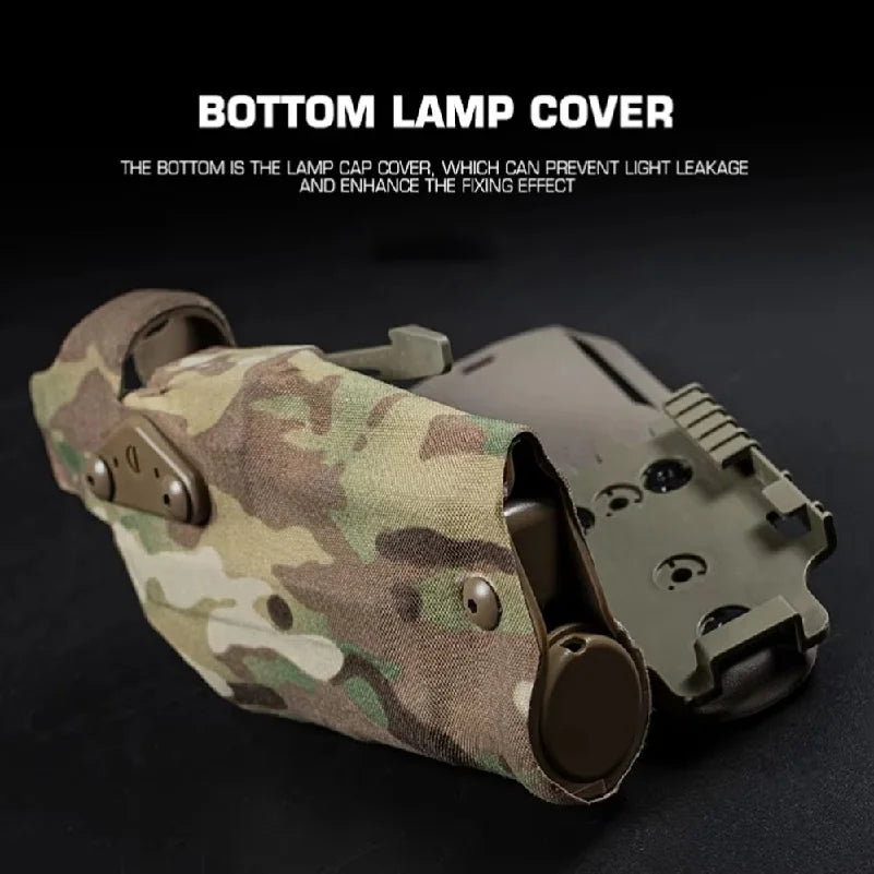 Tactical Pistol Holster for Glock 17/19 with X300/X300U Flashlight Airsoft -832 ALS Quick Release Leggings Holster