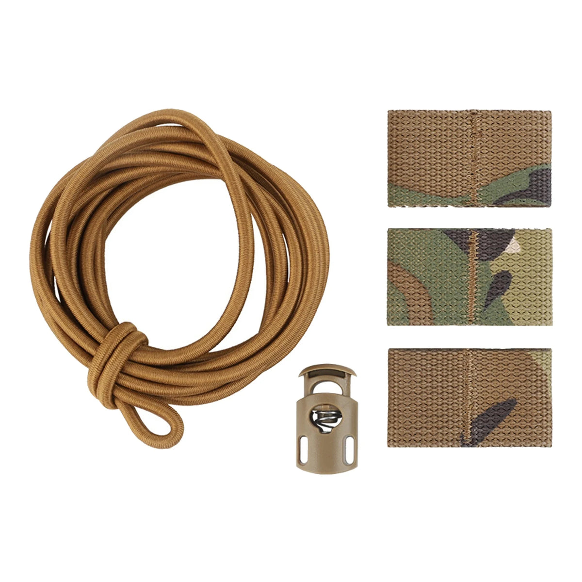 Tactical National Flag Bungee Elastic Fasten Strap Camping Elastic Bungee Cord Secure Attachment Hunting Gear Cord Tool Kits 82"