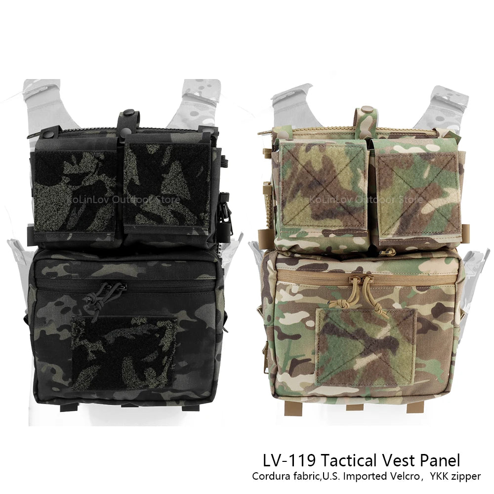 Advanced Tactical Panel Backpack Plate Carrier Pouch Bag Hunting Airsoft Vest Accessories for LV-119 Militar Assault Vest