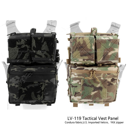 Advanced Tactical Panel Backpack Plate Carrier Pouch Bag Hunting Airsoft Vest Accessories for LV-119 Militar Assault Vest