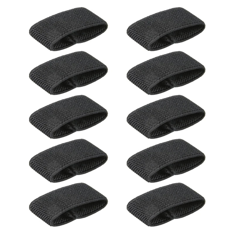 10 Pcs Elastic Belt Loop Keepers Nylon Belt Loop Backpack Strap Holder Retainers Band Tactically Belt Holder Band