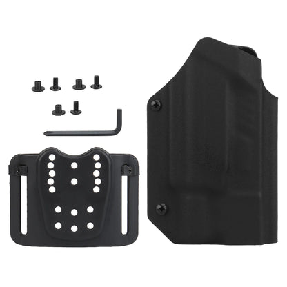 Tactical Kydex Holster for Glock 17/19/19X/22/23/34/35/45 Fit X300 Light QLS Quick Release Belt Clip Airsoft Hunting Accessories