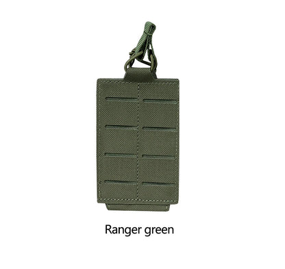 AG 3 MOLLE 5.56 M4 Triple Magazine Pouch Bungee Retention Tactical Vest K19 Plate Carrier Front Placard MAG Holder Bag Airsoft