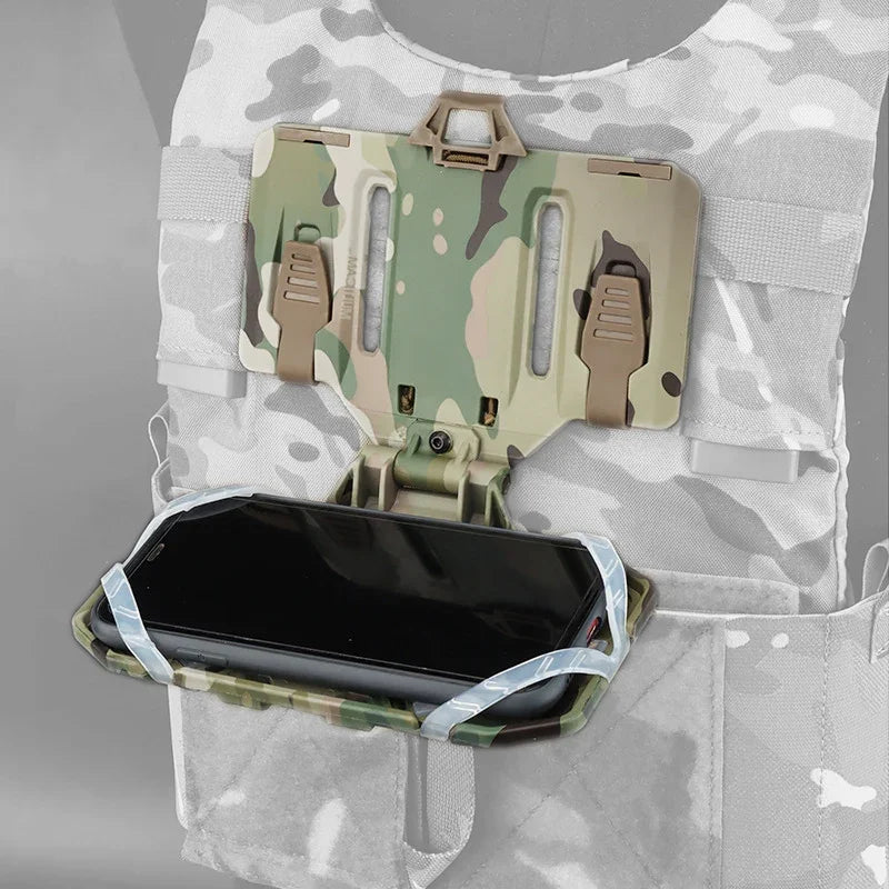 Outdoor Tactical MOLLE Folding Navigation Board Airsoft Map Case Admin Panel Mobile Phone Holder Hunting Vest Accessories