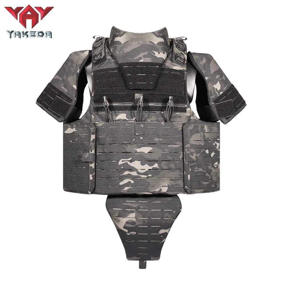 YAKEDA Detachable Multifunctional Training Suit Outdoor Vest with Modular Combination Laser Cutting MOLLE System  Tactical Use