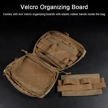 The Raid Pouch Tactical Plate Carrier Hanging Sub Abdominal Drop Bag Shoulder Pack Airsoft Hunting Belly IFAK Organizer Pocket