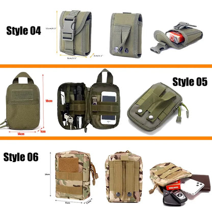 OPHIDIAN Bags Molle Pouches Gear Waist Bag Men Phone Pouch Camping Hunting Accessories Belt Fanny Pack EDC Pack