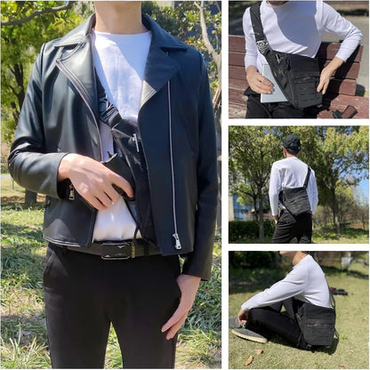 New Outdoor Crossbody Sling Bag Anti Thief Conceal Carry Handgun Bag Underarm Pocket Men Hidden Molle Combat Chest Shoulder Bags
