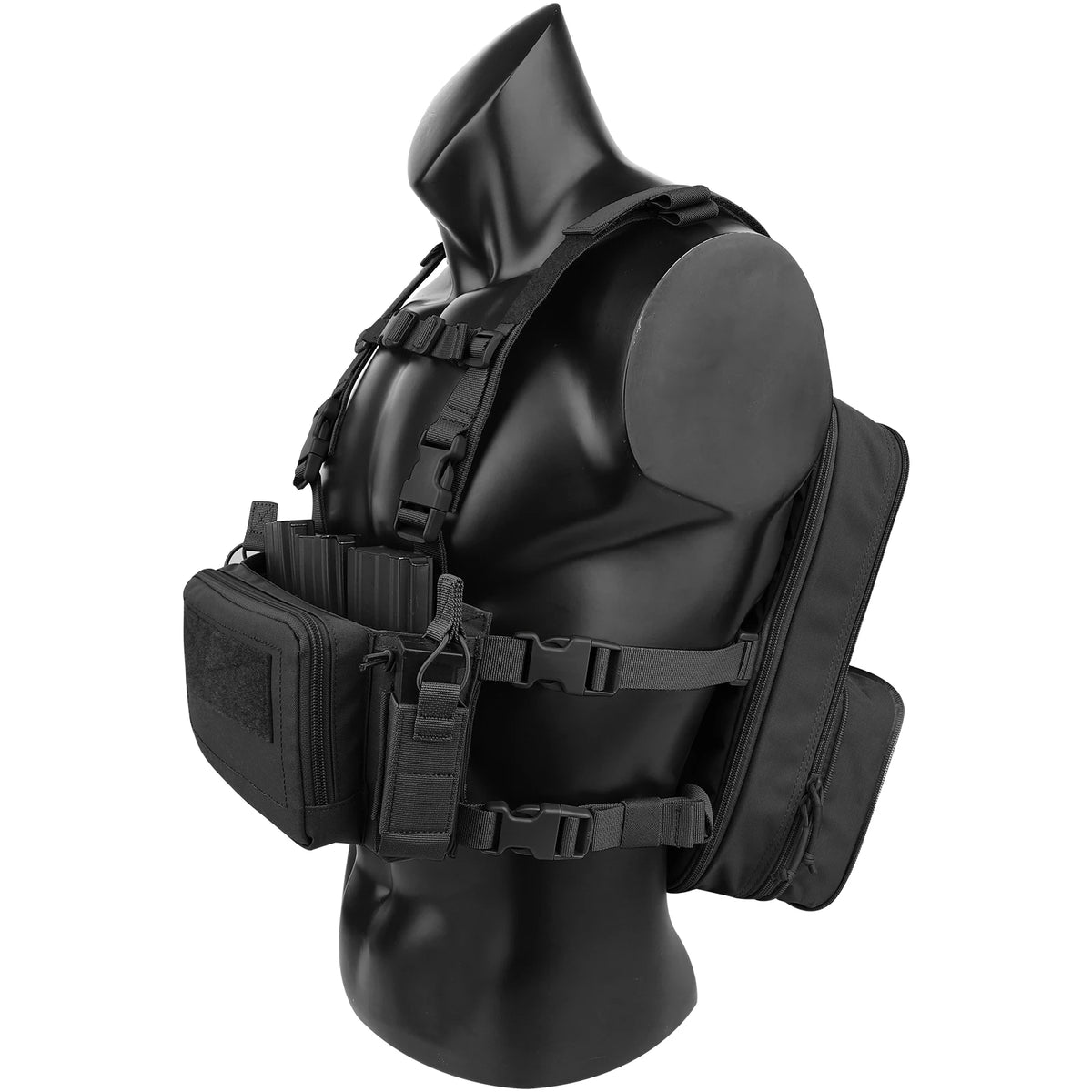 KRYDEX 500D Nylon Tactical D3 Flatpack Backpack Bag with D3CR Chest Rig Vest Magazine Pouch Hunting Outdoor Airsoft Gear