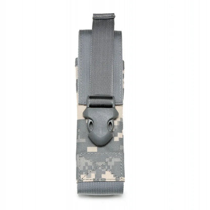 Tactical Molle Flashlight Pouch Torch Holder Case EDC Tool Waist Bag Outdoor Sports Camping Hiking Hunting Light Holster Pouches
