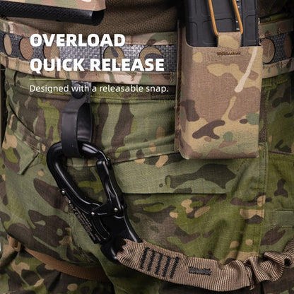 Breakaway Loop for 2 Inch MOLLE Belt, Tactical Ladder Descent Rappelling Safety Rope Attachment Buckle Airsoft Cosplay
