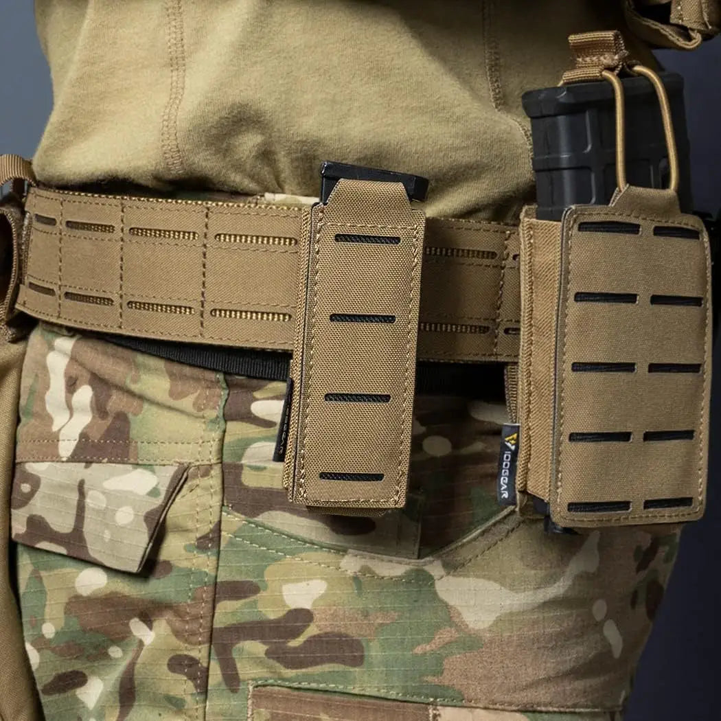 Outdoor Molle 556mm Magazine Pouch Single Mag Holder Universal Laser Cut Mag Pouch for 5.56 Rifle Magazines Hunting Gear