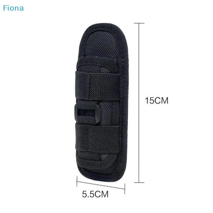 Rotatable Flashlight Holster,Nylon Belt Flashlight Pouch, Universal Flashlight Holder for Tactical Use