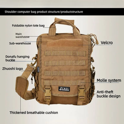 Tactical Backpack Chest Sling Bag Duffle Bag,1000D Nylon Waterproof EDC Crossbody Shoulder Bag MOLLE Outdoor Travel Hiking Bag