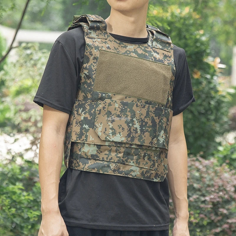 Tactical Vest Outdoor Adjustable Airsoft Paintball Vest Combat Training Protective Costume Molle Clothing for Men Women