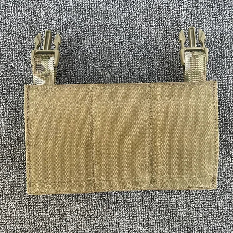 FAST 5.56 Triple Magazine Pouch Front Panel Tactical Vest Expansion Accessories M4 AR15 FCSK Magazine Rack Vest Accessories