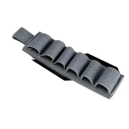 6-Slot Tactical Shotgun Shell Pouch MOLLE Ammo Bag Velcro Nylon Holder for Hunting