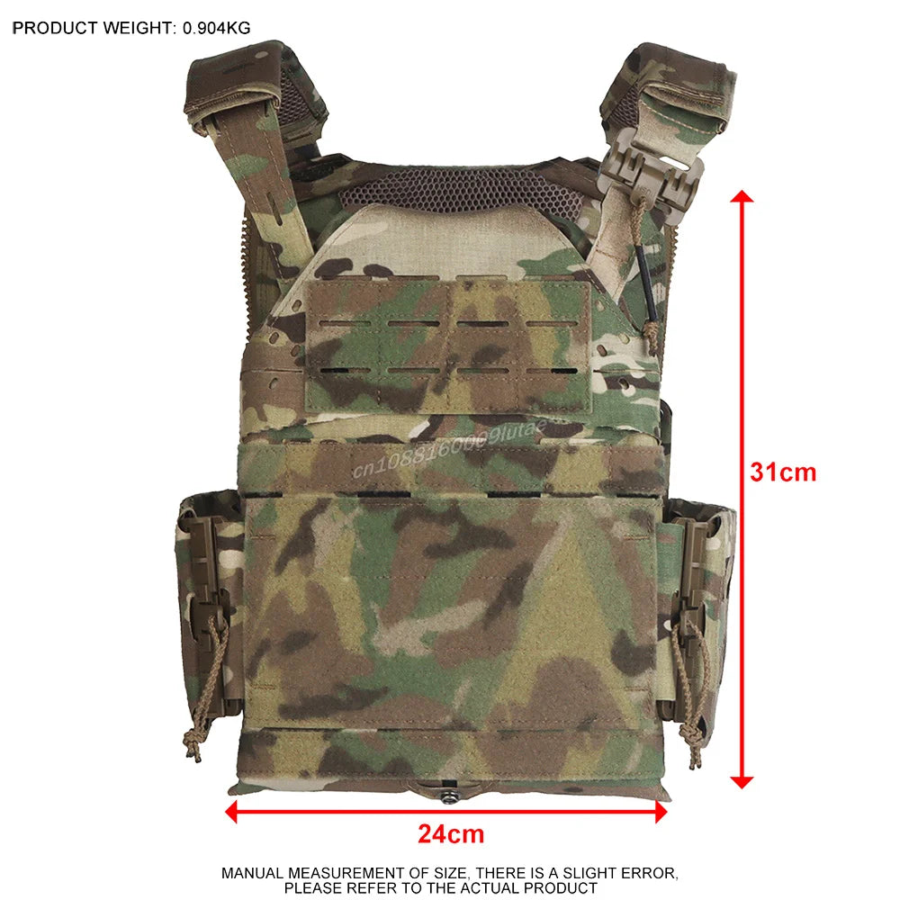 LV120 Tactical Plate Carrier Adjustable Vest Modular MOLLE Armor Carrier Quick Release Hunting Airsoft Training Gear SS Style