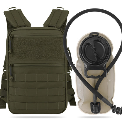 KRYDEX Tactical Hydration Pack 1.5L 50oz Water Bladder Carrier MOLLE for Vest Hydro Backpack Outdoor Travel Camping Accessories
