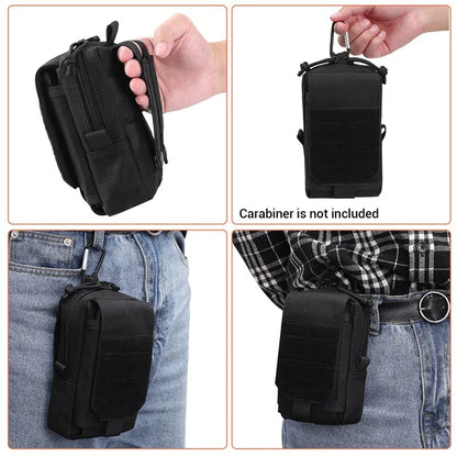 Molle Waist Pouch Outdoor Mobile Phone EDC Tactical Hunting Accessories Bag Vest Pack Cell Phone Working Tools Holder