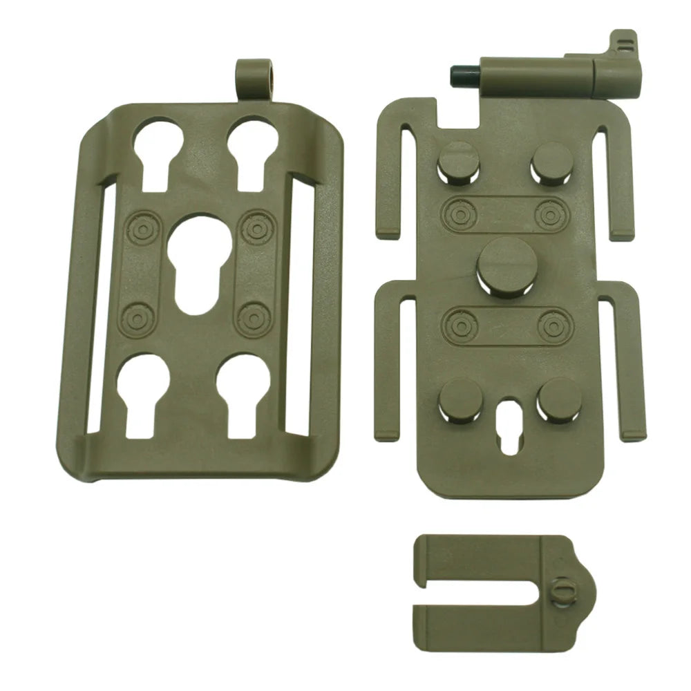 VULPO New Style Tactical Molle Attachment Plate Molle Adapter Platform For Molle Pouch Molle Mag Pouch, MOLLE Backpack and More