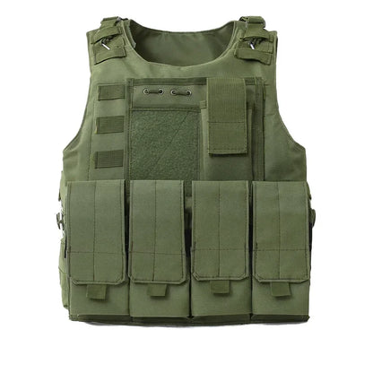 Adjustable Molle Tactical Vest Security Combat Body Vests Security Hunting Clothes Outdoor CS Game Airsoft Training Jacket