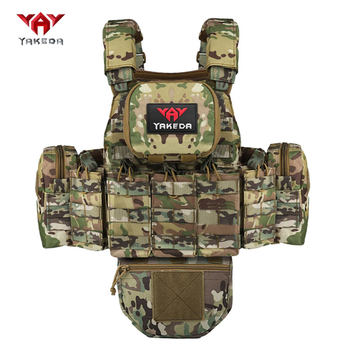 YAKEDA   The eight-piece hunting vest has multiple storage bags and is suitable for hunting training and other scenarios
