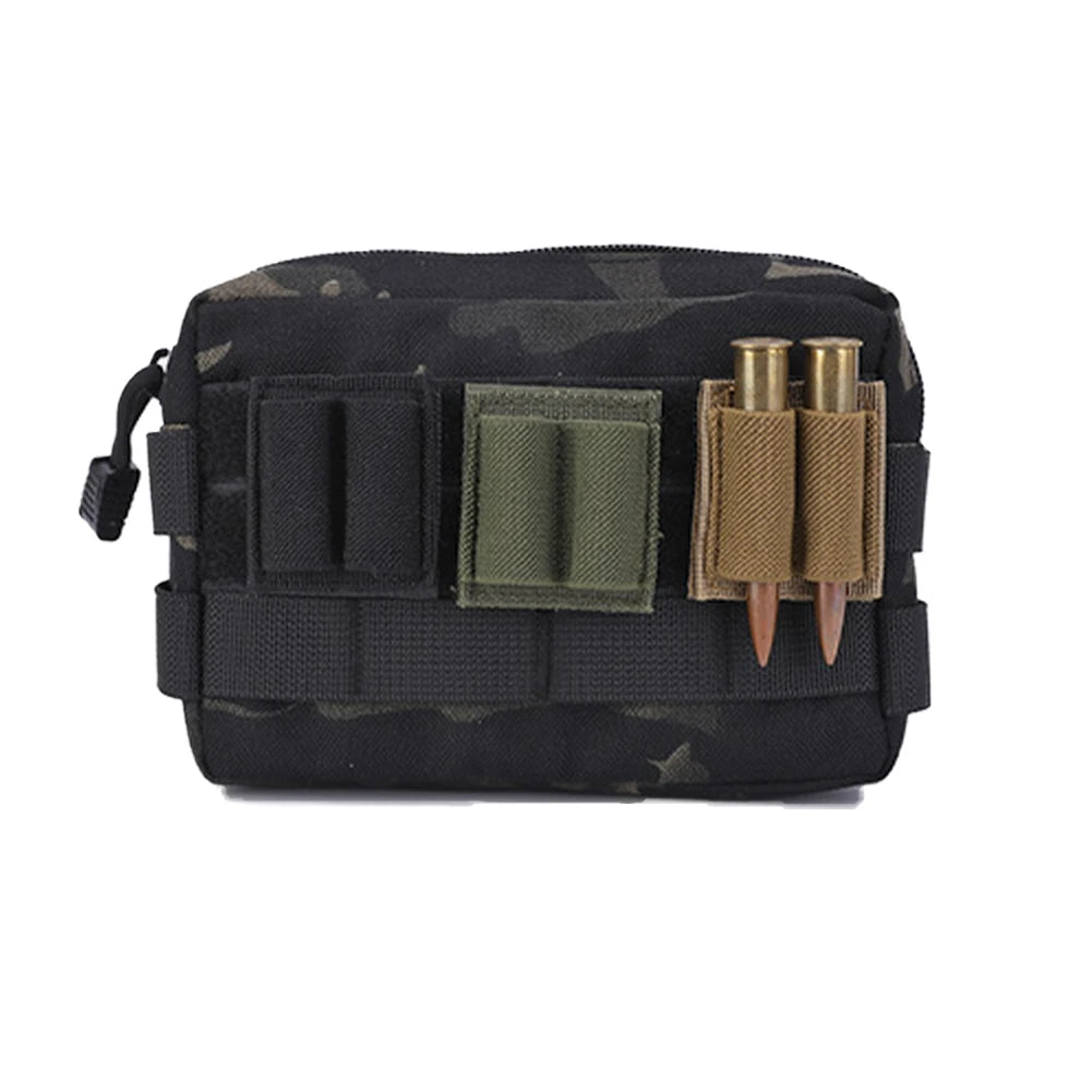 2 Round Bullet Holder for Rifle with Adhesive Backing Sticker, 308 30-06 Ammo Holder for Rifles Side and Buttstock Ammo Pouch