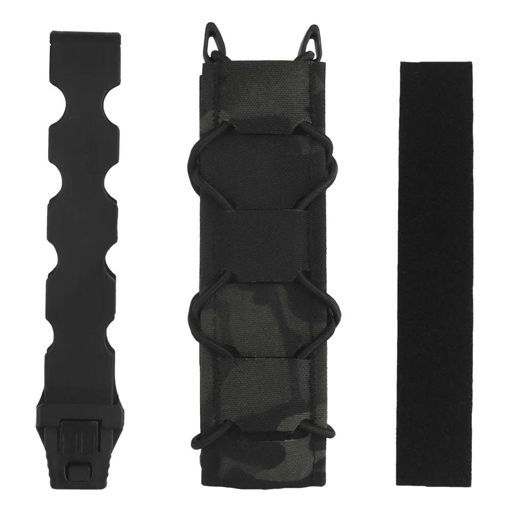 Tactical Magazine Pouch V2 Long Type For 9mm/MP5/MP7 Pistol Mag Holder Pouch Quick Release MOLLE Hunting Shooting Airsoft Gear