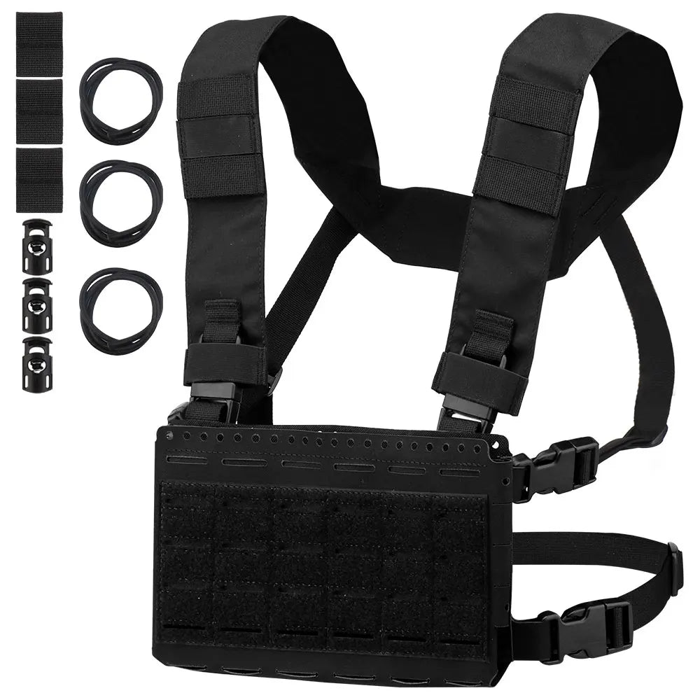 Tactical Chest Rig MK5 Micro Fight Chassis MKV Fit 5.56 M4 AR15 Mag Pouch Adjustable MOLLE Airsoft Hunting Vest Chest Rig Gear