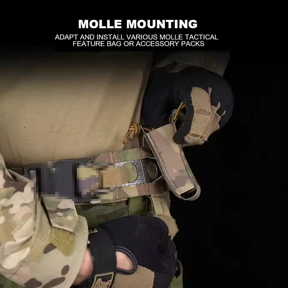 Tactcal Battle 2 Layers Waistbelt Ferro Bison Belt Quick Detach Metal Clasp MOLLE Hunting Combat Waistband Airsoft Gear